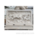 Customized white jade lotus relief